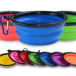 3 pack SILICONE COLLAPSIBLE DOG BOWL